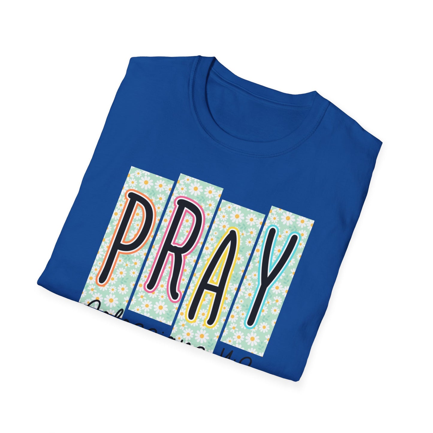 Pray Colossians 4:2 Floral Graphic T‑Shirt — Inspirational Christian Faith Tee