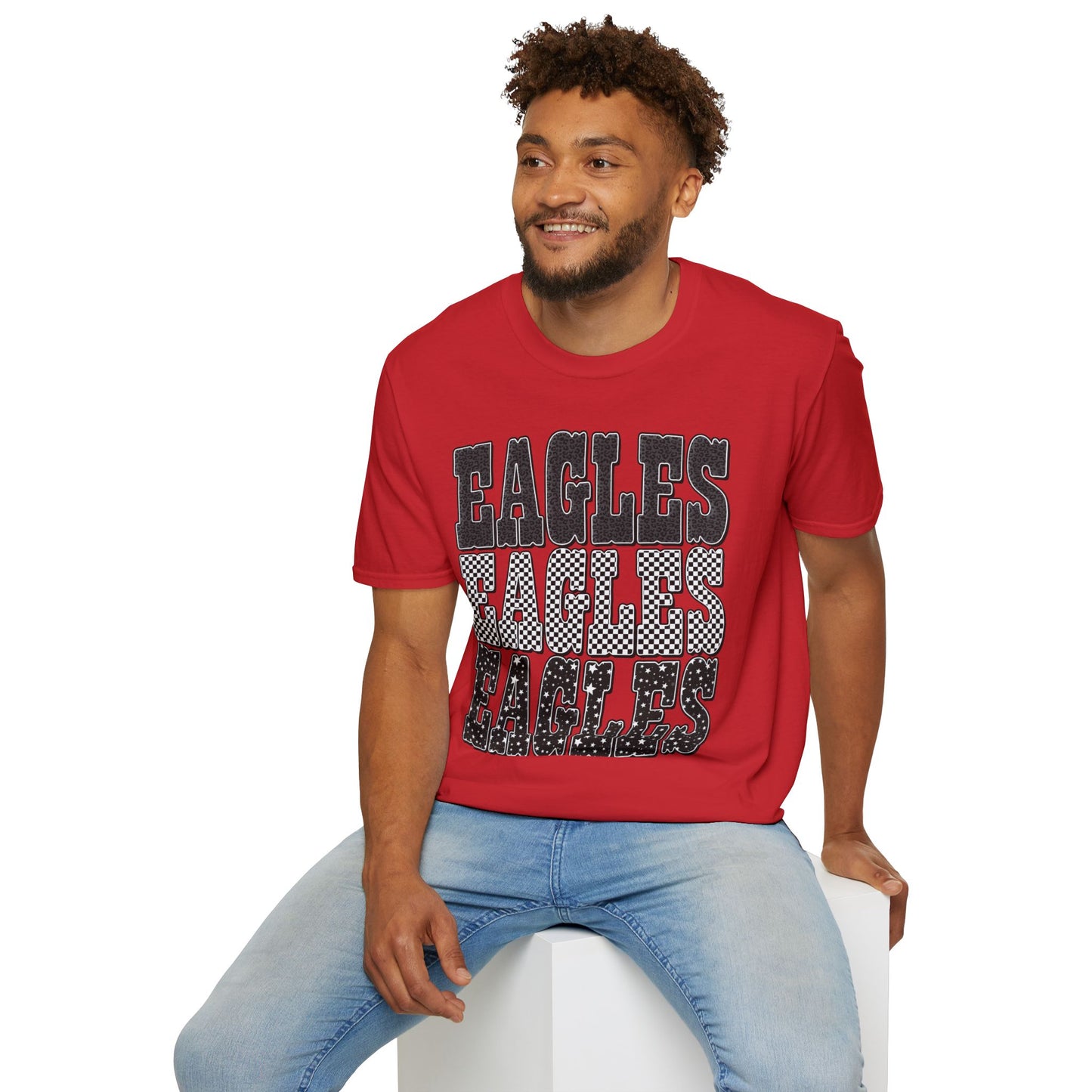 Eagles Retro Stack T-Shirt — Vintage Varsity Graphic Tee