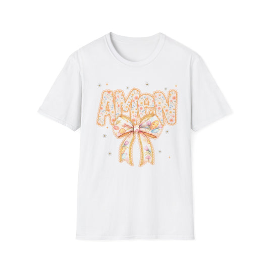 Floral Bow 'AMEN' Mother's Day Tee