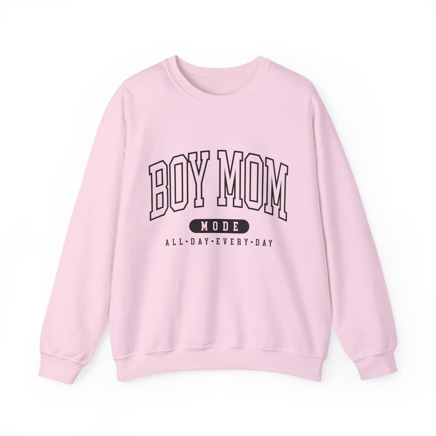 Boy Mom Crewneck Sweatshirt – "Boy Mom Mode: All Day Every Day"