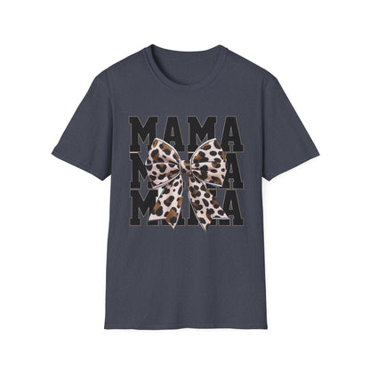 Mama Leopard Bow T-Shirt