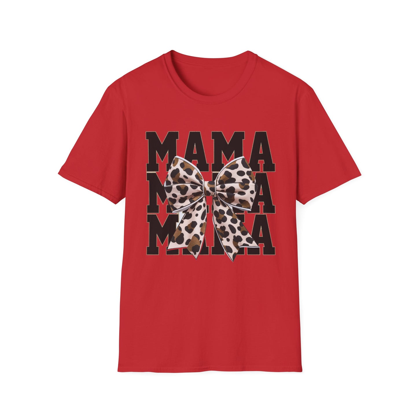 Mama Leopard Bow T-Shirt