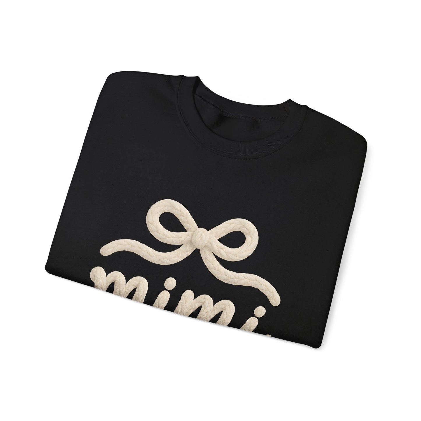 Mimi Crewneck Sweatshirt – Cozy Cream 'mimi' Script with Bow
