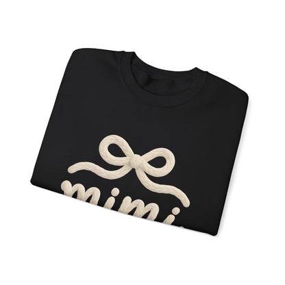 Mimi Crewneck Sweatshirt – Cozy Cream 'mimi' Script with Bow