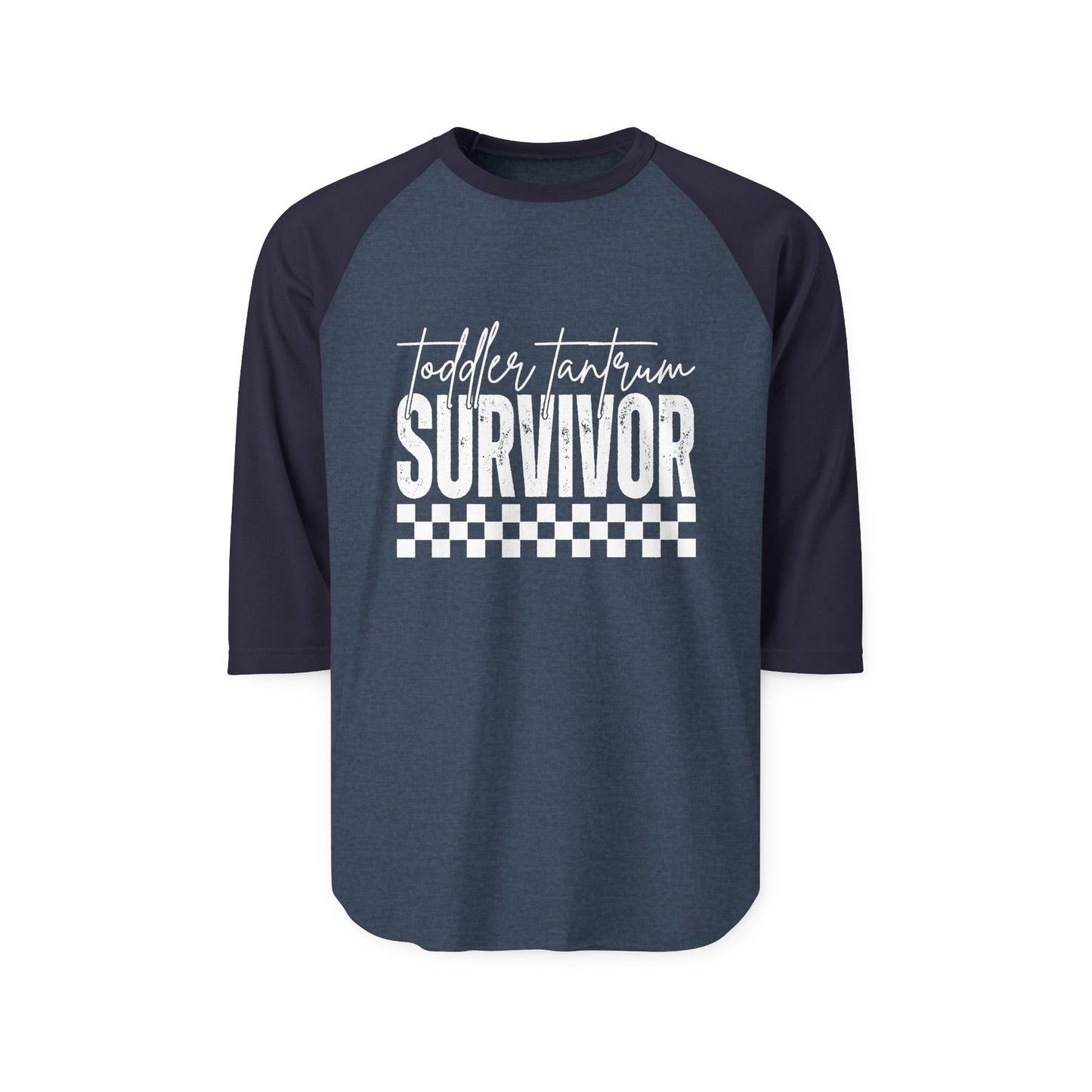 Toddler Tantrum Survivor Raglan Shirt — 3/4 Sleeve Baseball Tee