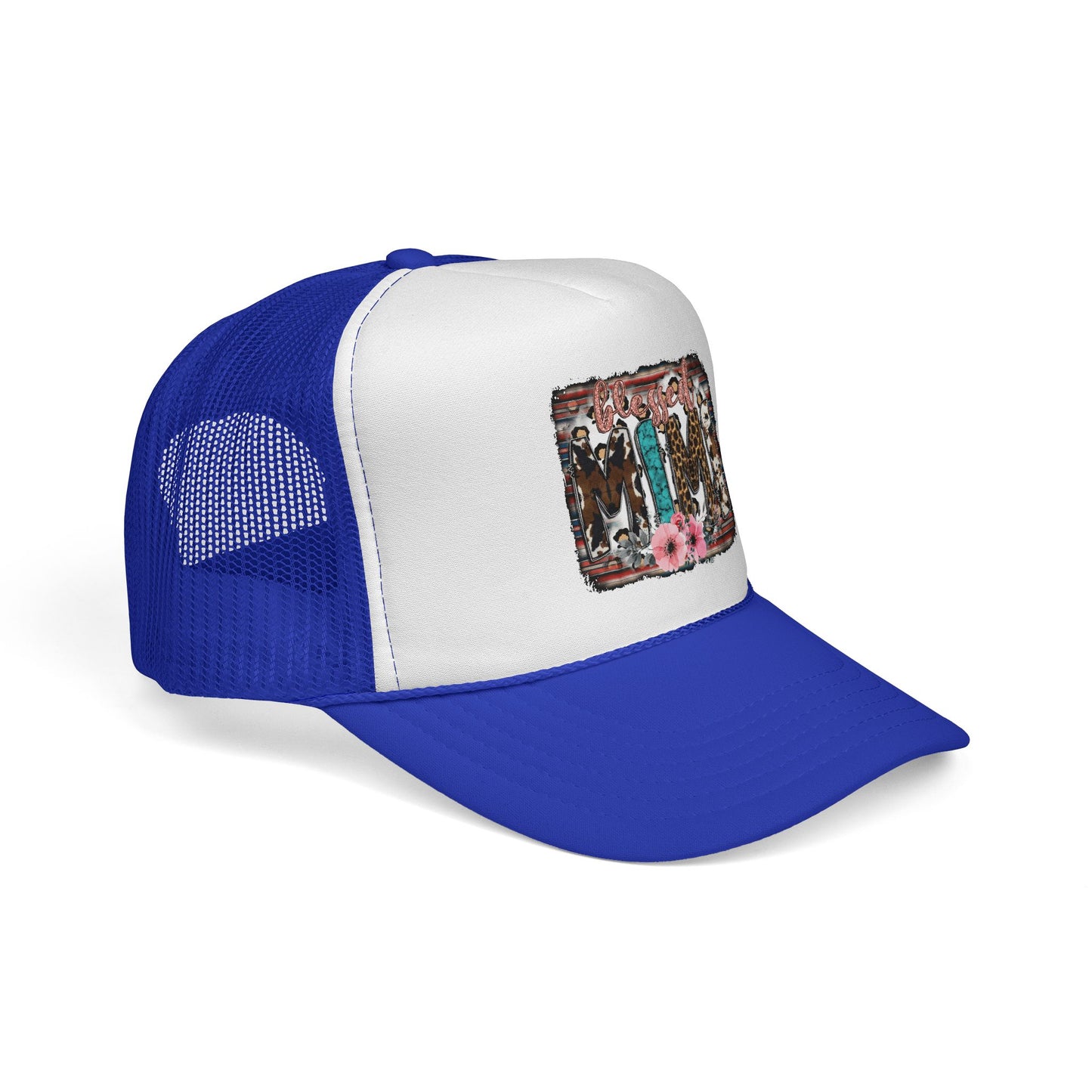 Cowgirl Trio Trucker Cap — Western Floral Graphic Mesh Hat