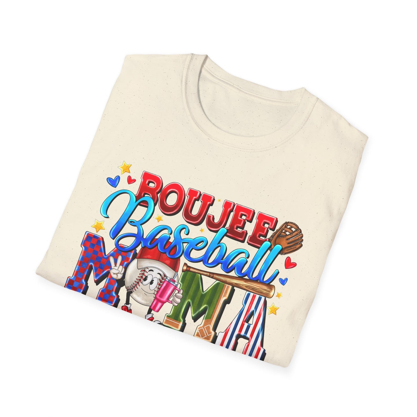 Rough & Rowdy Baseball Mama T-Shirt – Colorful Mom Baseball Shirt