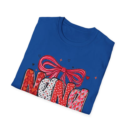 Nana Valentine Tee — Cute Bow & Heart Graphic "Nana" T-Shirt