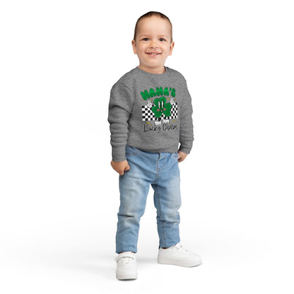 Mama's Lucky Charm Toddler Sweatshirt – Cute St. Patrick's Day Clover Crewneck