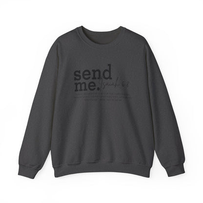Send Me Psalm 68 Crewneck Sweatshirt — Inspirational Scripture Christian Sweater