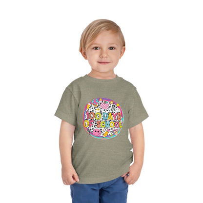 Toddler Tee — "100 Days of School" Colorful Celebration Shirt