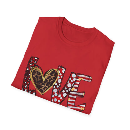 Love Like Jesus T-Shirt — Christian Faith Graphic Tee with Heart Lettering