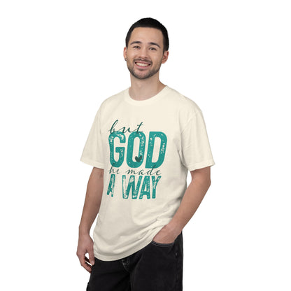 Christian T-Shirt — “But God He Made A Way” Inspirational Faith Tee
