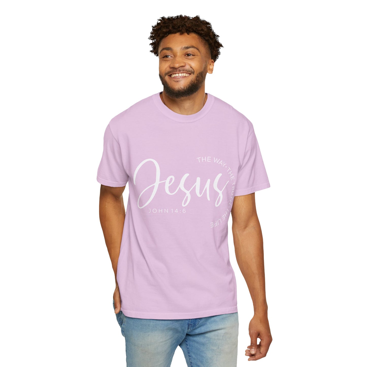 Jesus Script T‑Shirt (John 14:6)- Comfort Colors