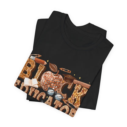 Black Educator T-Shirt — "By Popular Demand" Teacher Appreciation Tee