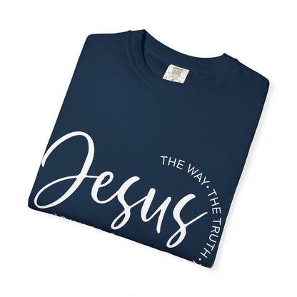 Jesus Script T‑Shirt (John 14:6)- Comfort Colors