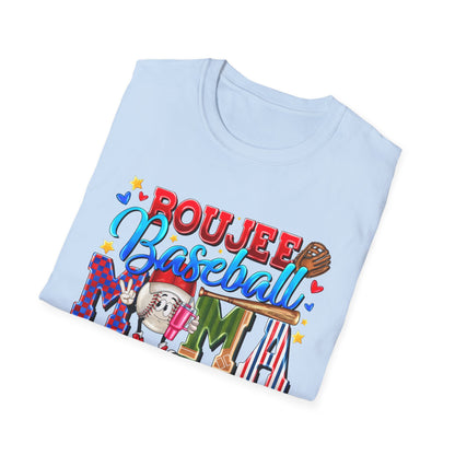 Rough & Rowdy Baseball Mama T-Shirt – Colorful Mom Baseball Shirt