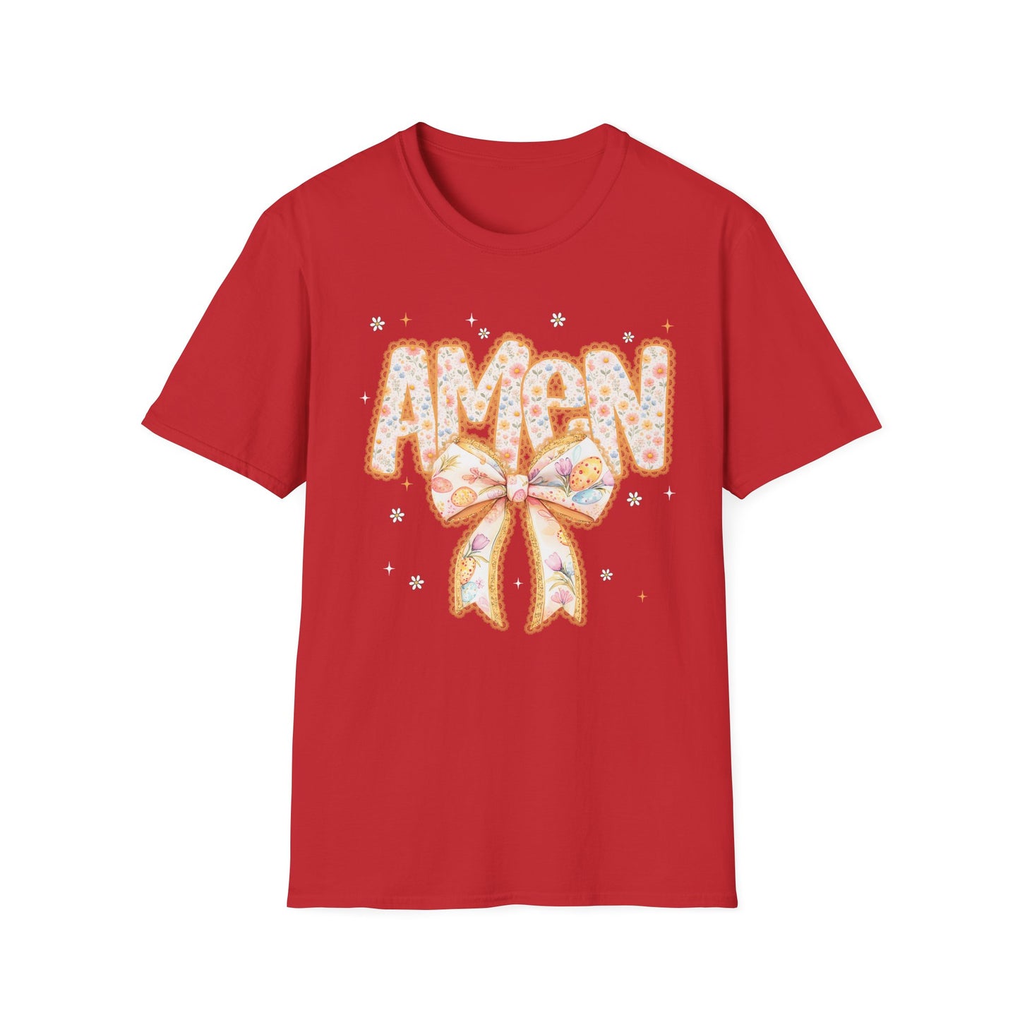 Floral Bow 'AMEN' Mother's Day Tee