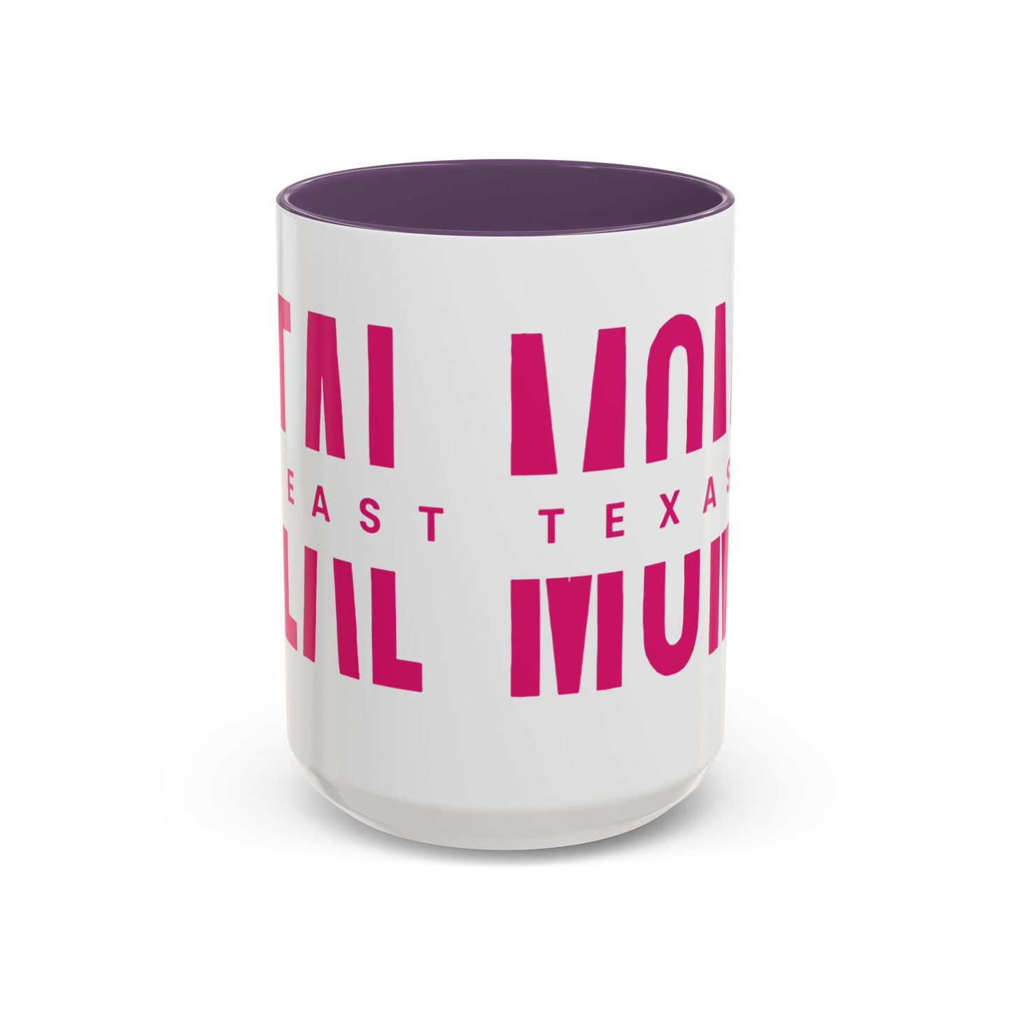 Accent Coffee Mug — "MOM" Bold Pink East Texas Mom Gift