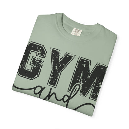 Gym and Jesus T-Shirt – Faith & Fitness Graphic Tee- COMFORT COLORS