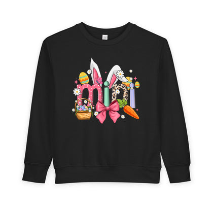 Easter Bunny Toddler Sweatshirt — Cute Spring Egg Hunt Graphic