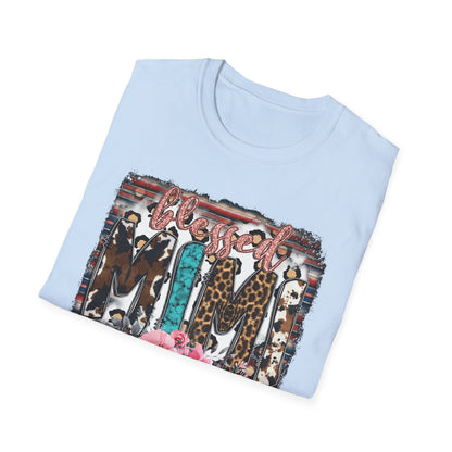 T-Shirt — 'Mama' Leopard & Floral Graphic Tee