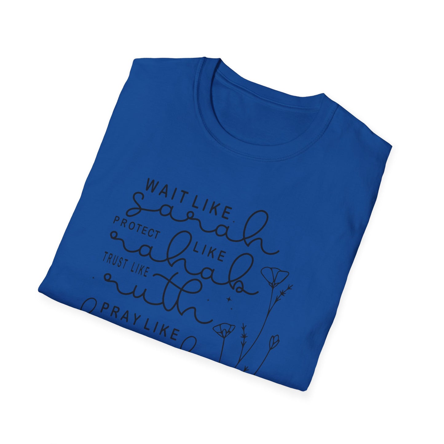 Biblical Women Inspirational T-Shirt — "Wait Like Sarah" Scripture Tee