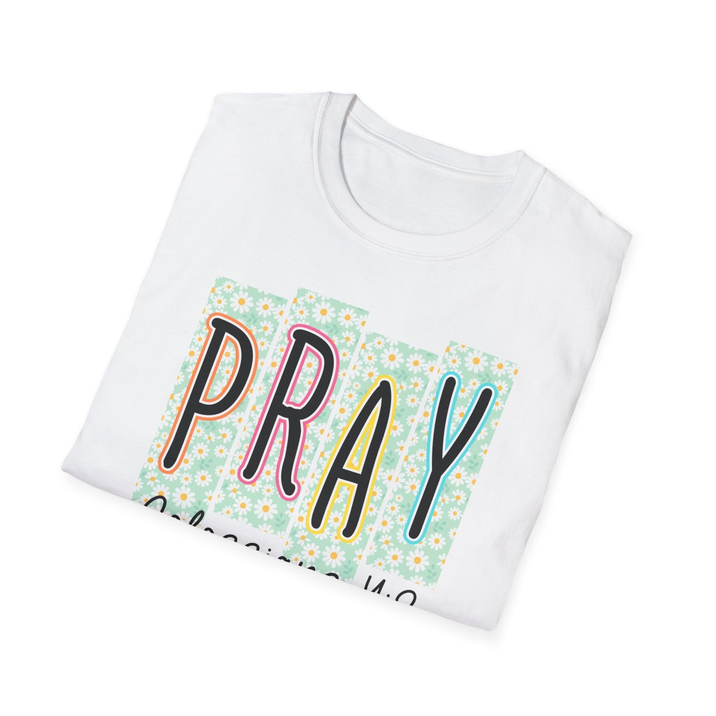 Pray Colossians 4:2 Floral Graphic T‑Shirt — Inspirational Christian Faith Tee