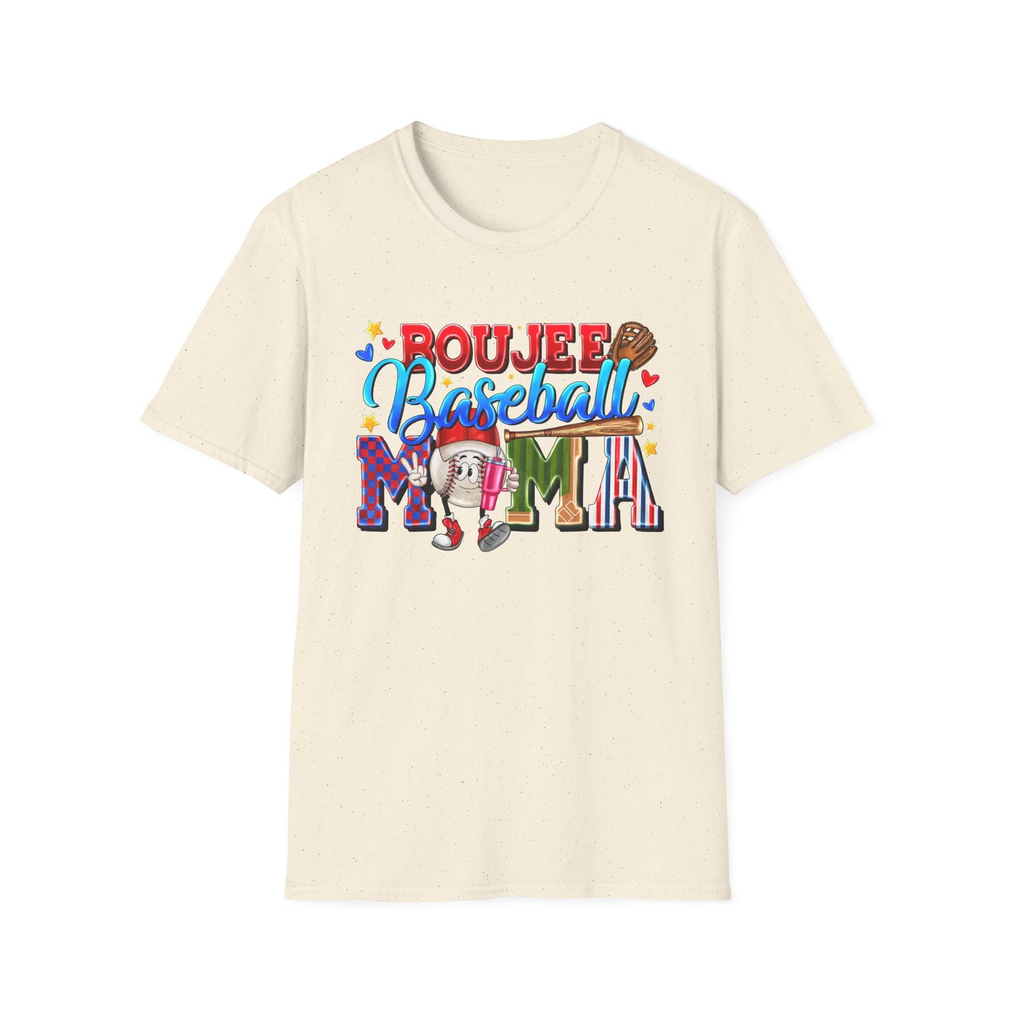 Rough & Rowdy Baseball Mama T-Shirt – Colorful Mom Baseball Shirt