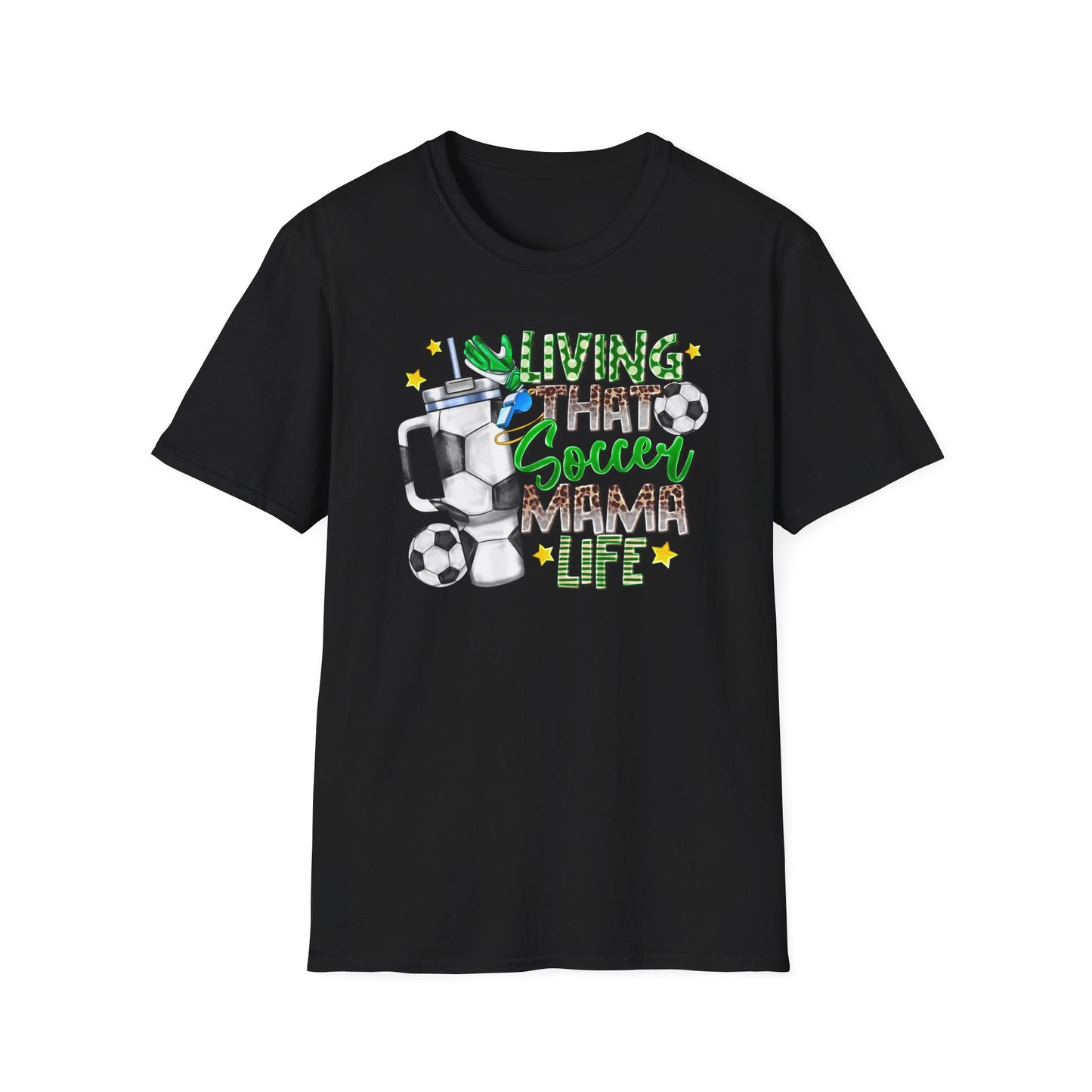 Soccer Mom Life T-Shirt — 'Living That Soccer Mama Life' Graphic Tee