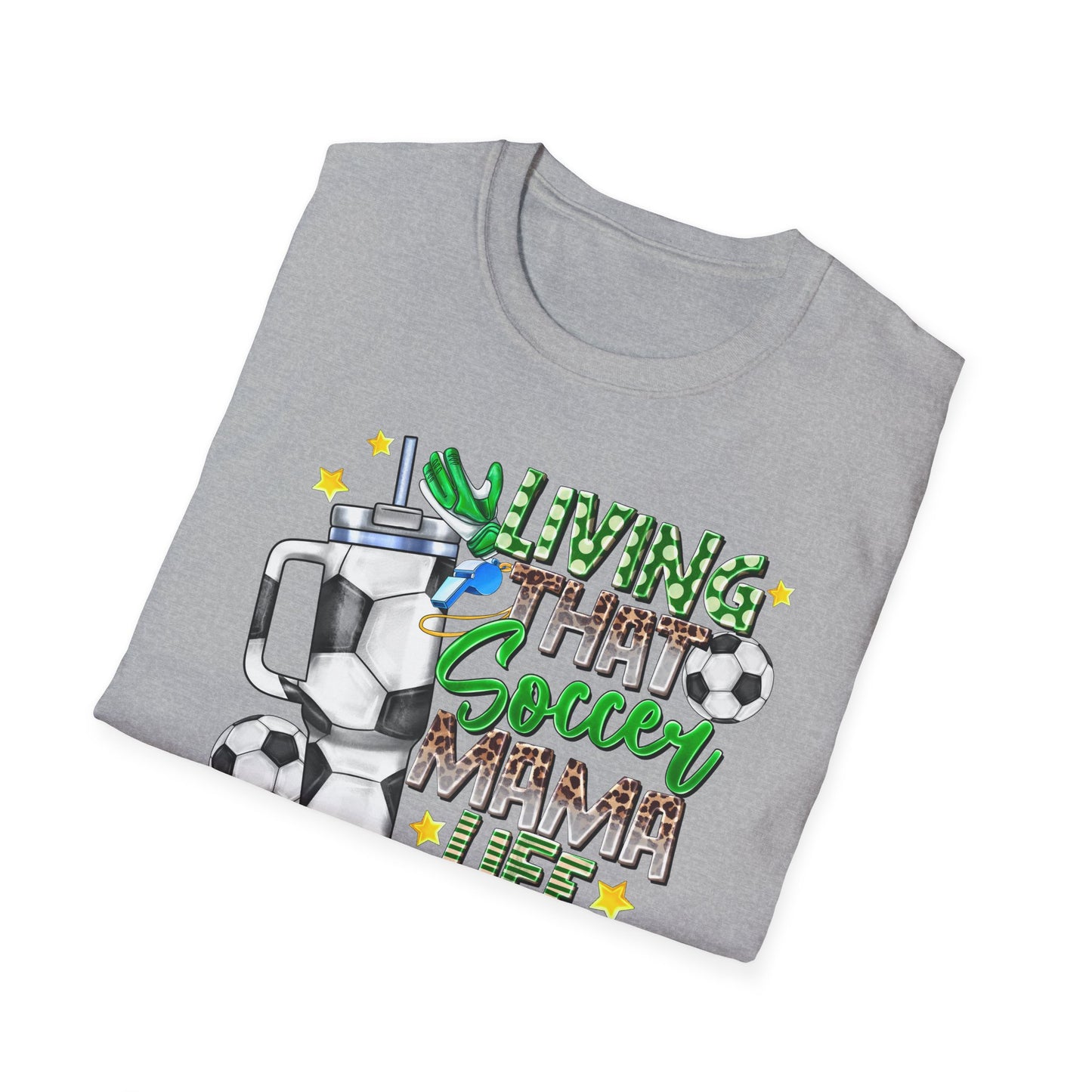 Soccer Mom Life T-Shirt — 'Living That Soccer Mama Life' Graphic Tee