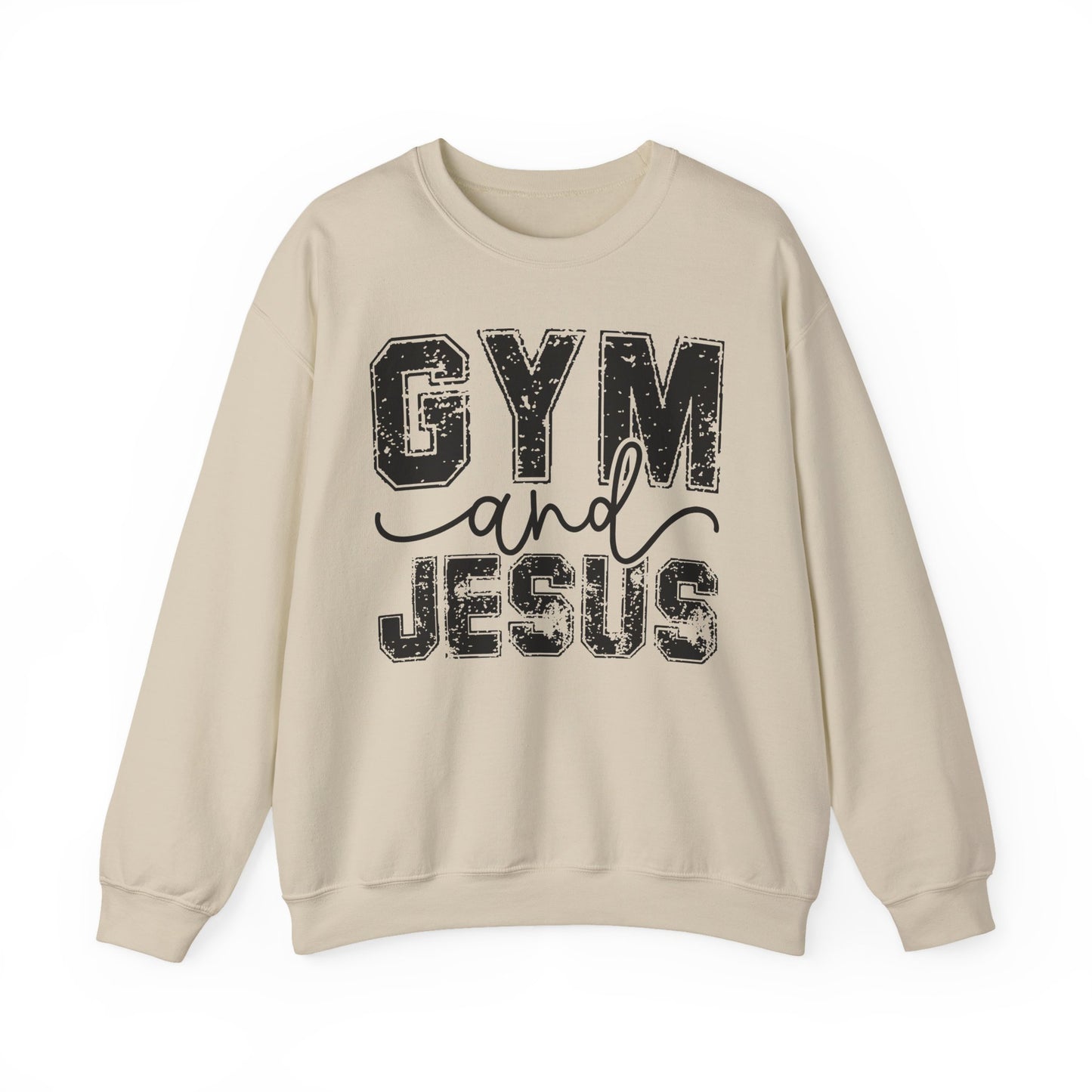 Gym and Jesus Sweatshirt — Faith & Fitness Crewneck