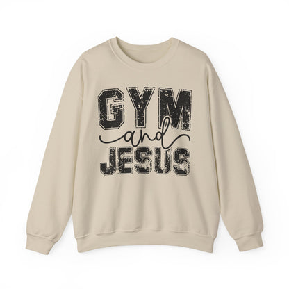 Gym and Jesus Sweatshirt — Faith & Fitness Crewneck