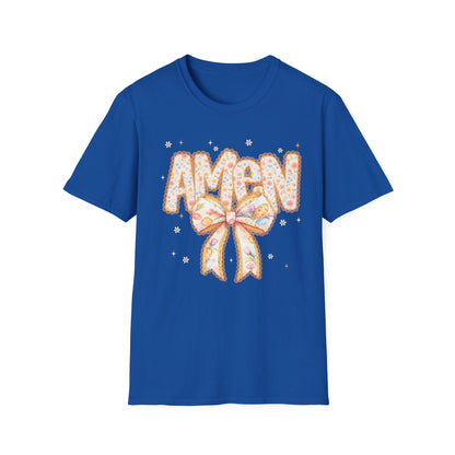 Floral Bow 'AMEN' Mother's Day Tee