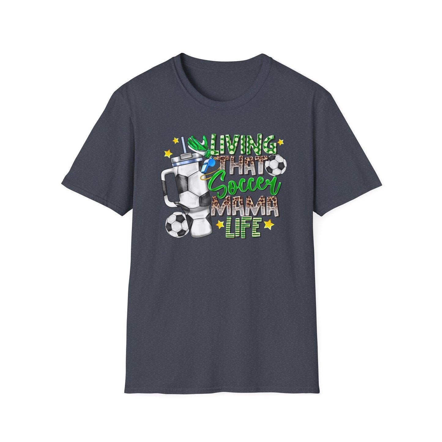 Soccer Mom Life T-Shirt — 'Living That Soccer Mama Life' Graphic Tee
