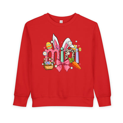 Easter Bunny Toddler Sweatshirt — Cute Spring Egg Hunt Graphic