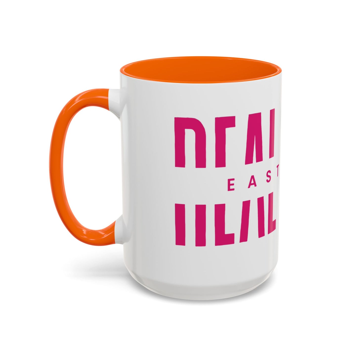 Accent Coffee Mug — "MOM" Bold Pink East Texas Mom Gift