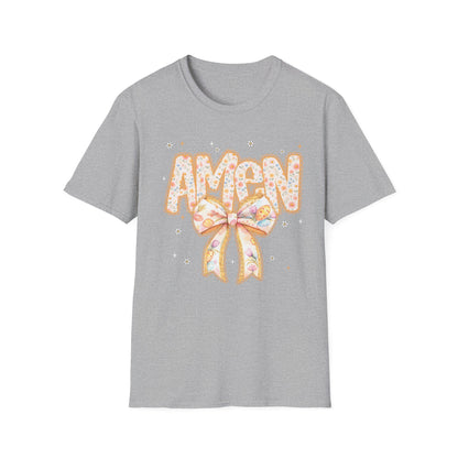 Floral Bow 'AMEN' Mother's Day Tee