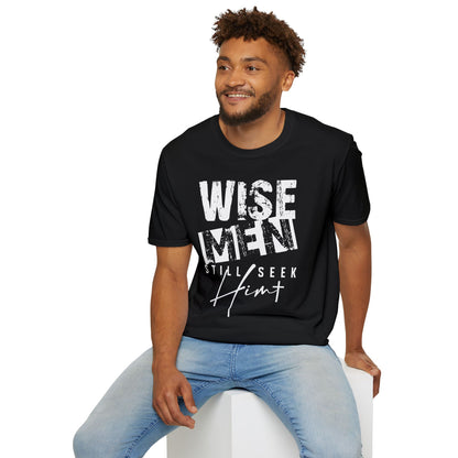 Wise Men Still Seek Him T-Shirt — Religious Christmas Christian Faith Tee