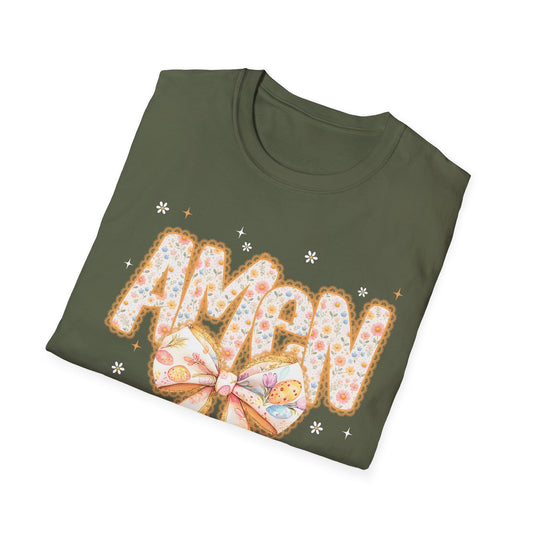 Floral Bow 'AMEN' Mother's Day Tee