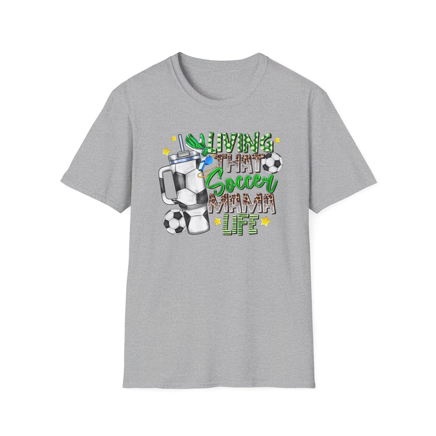 Soccer Mom Life T-Shirt — 'Living That Soccer Mama Life' Graphic Tee