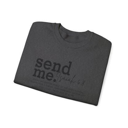 Send Me Psalm 68 Crewneck Sweatshirt — Inspirational Scripture Christian Sweater