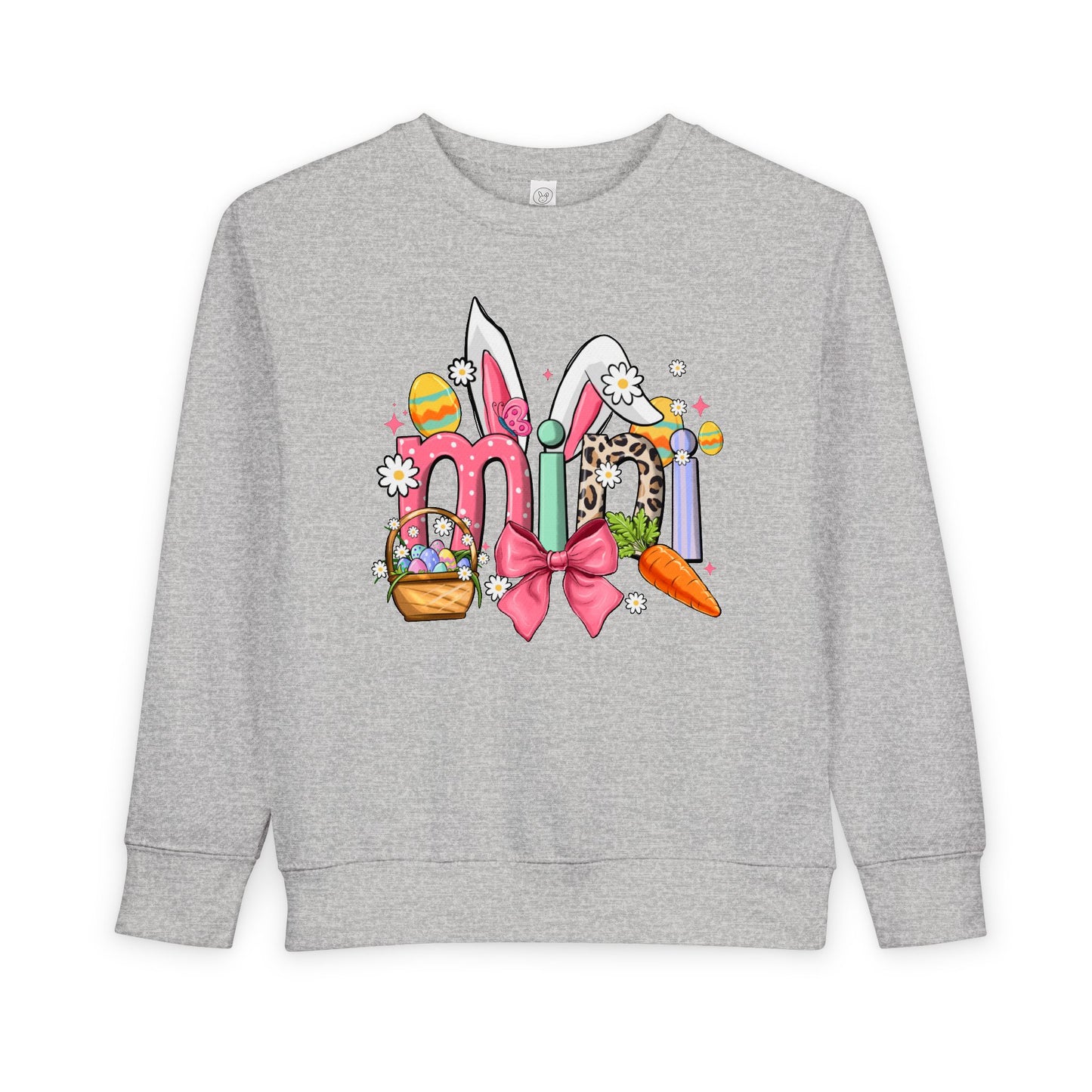 Easter Bunny Toddler Sweatshirt — Cute Spring Egg Hunt Graphic