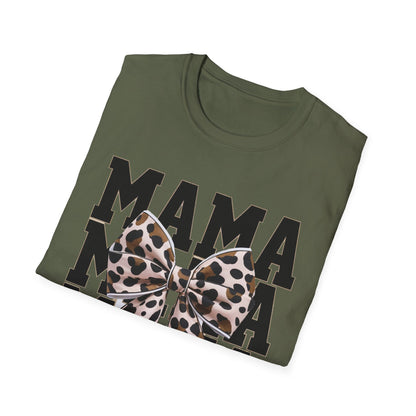 Mama Leopard Bow T-Shirt