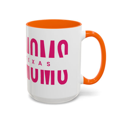 Accent Coffee Mug — "MOM" Bold Pink East Texas Mom Gift