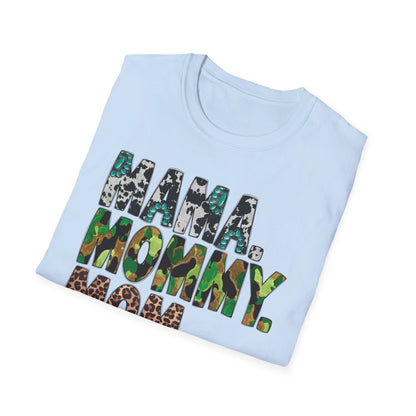 Mama, Mommy, Mom, Bruh. T‑Shirt — Mom Nickname Shirt for Mother’s Day