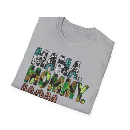Mama, Mommy, Mom, Bruh. T‑Shirt — Mom Nickname Shirt for Mother’s Day