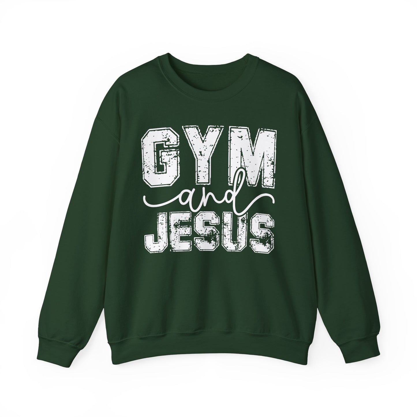 Gym and Jesus Sweatshirt — Faith & Fitness Crewneck