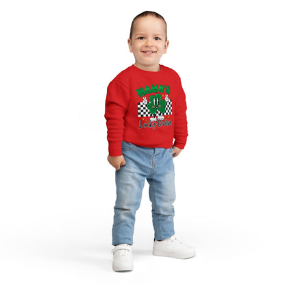 Mama's Lucky Charm Toddler Sweatshirt – Cute St. Patrick's Day Clover Crewneck