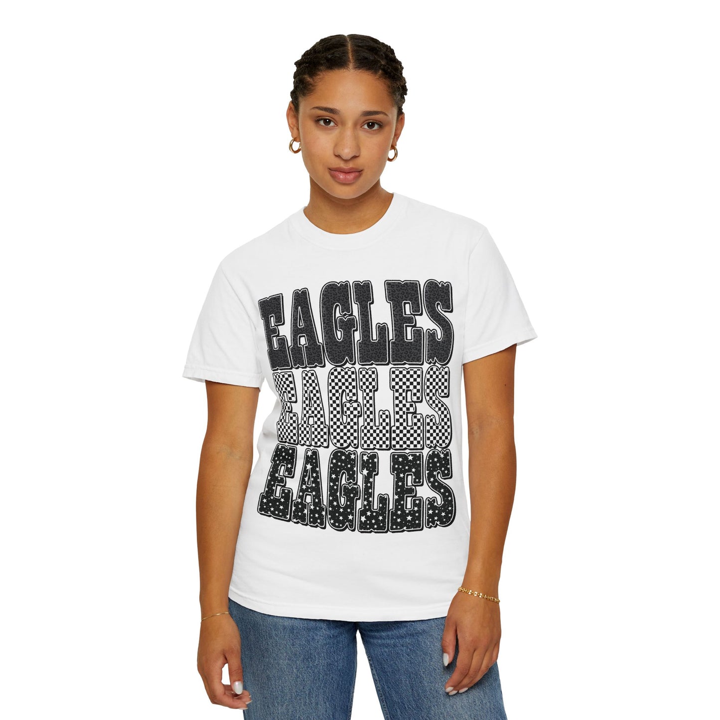 Eagles Retro Stacked Graphic T-Shirt COMFORT COLORS